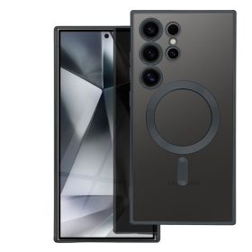   Electro Mag Samsung Galaxy S24 Ultra MagSafe kompatibilis hátlap tok, fekete