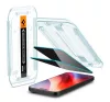 Spigen Glas.tR EZ Fit Privacy Apple iPhone 16 Pro / 17 / 17 Pro, tempered kijelzővédő fólia felhelyező kerettel (2db)