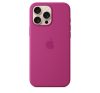 Apple iPhone 16 Pro Max MagSafe gyári szilikon tok, fukszialila