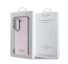 Guess PC/TPU Glitter Flakes Metal Logo Samsung Galaxy Z Fold 6 hátlap tok, rózsaszín