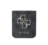 Guess 4G Metal Logo PU Samsung Galaxy Z Flip 6 / Flip 7 FE hátlap tok, szürke