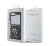 Guess 4G Metal Logo PU Samsung Galaxy Z Flip 6 / Flip 7 FE hátlap tok, szürke