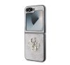 Guess 4G Metal Logo PU Samsung Galaxy Z Flip 6 / Flip 7 FE hátlap tok, rózsaszín