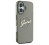 Guess IML Heart iPhone 16 kemény hátlap tok, fekete GUHCP16SHCHGSPK
