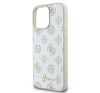 Guess Peony Script Logo iPhone 16 Pro kemény hátlap tok, fehér GUHMP16LPGPYSH