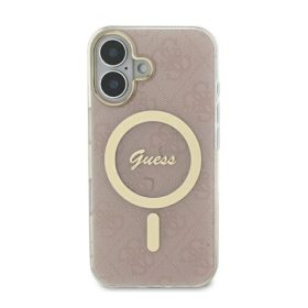   Guess IML 4G MagSafe iPhone 16 Pro Max MagSafe kemény hátlap tok, rózsaszín GUHMP16XH4STP