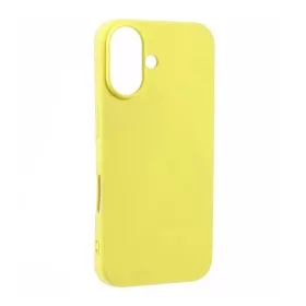   Phoner Apple iPhone 16 Plus szilikon tok, szilikon tok, sárga