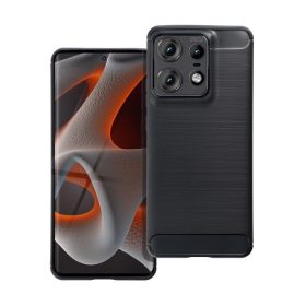 Forcell Carbon Motorola Edge 50 Pro szilikon tok, fekete