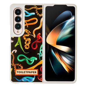   Samsung Galaxy Z fold4 Toiletpaper kígyó mintás gyári tok, fekete (GP-FPF936AMEBY)