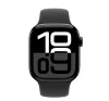 Apple Watch S10 Cellular kozmoszfekete alumíniumtok, fekete sportszíjjal, 42mm, M/L