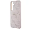 Guess 4G Collection Leather Metal Logo S24 (S921) MagSafe tok, rózsaszín GUHMS24SG4GFRP