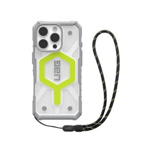   UAG Pathfinder iPhone 16 Pro Clear Magsafe tok, Active Neon Lanyard