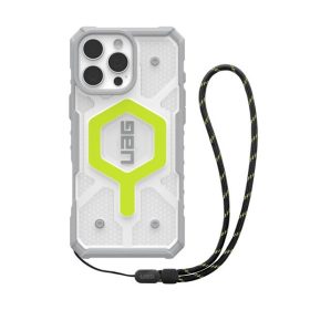   UAG Pathfinder iPhone 16 Pro Max Clear Magsafe tok, Active Neon Lanyard
