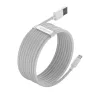 Baseus Simple Wisdom USB / Lightning adat/töltőkábel, 2,4A, 1,5m, Fehér (2db)