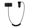 Baseus T Type S-16 vezeték nélküli Bluetooth MP3-lejátszó+2USB-Autós töltő, Fekete