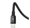 Baseus Rapid Series USB-C 3in1 USB - Lightning - USB-C kábel, 20W, 1,5 m, fekete