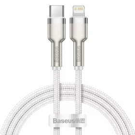 Baseus Cafule USB-C / Lightning kábel, 20W, 1m, fehér