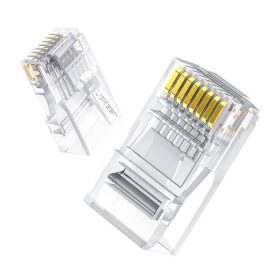Ugreen 50961 RJ45 Cat 6 csatlakozóvég, átlátszó, (10db)