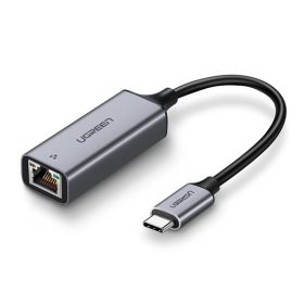   Ugreen RJ45 USB-C - Gigabit Ethernet adapter, alumínium, szürke