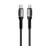 Forcell F-Energy C259 USB-C-Lightning töltő / adatkábel, PD 3A, 27W, 1,2m, fekete