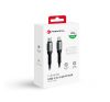 Forcell F-Energy C259 USB-C-Lightning töltő / adatkábel, PD 3A, 27W, 1,2m, fekete