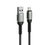 Forcell F-Energy C257 USB A-Lightning töltő / adatkábel, 2,4A, 12W, 1,2m, fekete