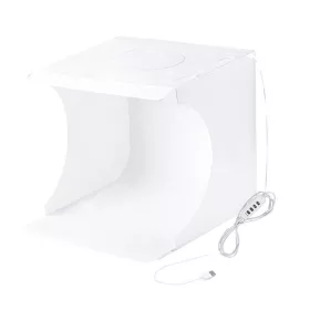 Puluz PU5023 LED fotósátor, 23cm, fehér