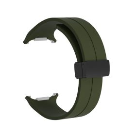   Samsung Galaxy Watch Ultra mágneses szilikon óraszíj, 24mm, sötétzöld