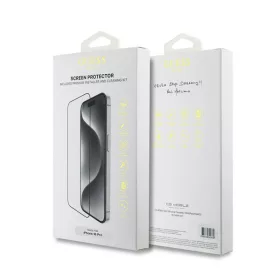   Guess 2.5D iPhone 16 Pro / 17 / 17 Pro kijelzővédő üvegfólia, fekete