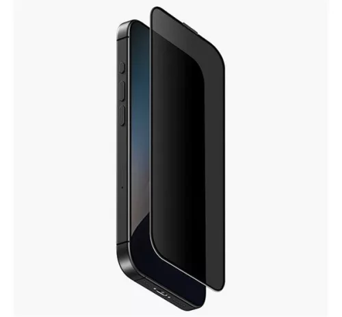 Uniq Optix Privacy iPhone 16 Pro Max / 17 Pro Max tempered glass kijelzővédő fólia felhelyező kerettel