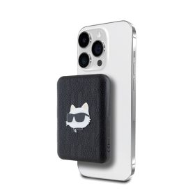  Karl Lagerfeld Embossed Choupette Head MagSafe kompatibilis Power bank / külső akkumulátor, 5000mAh, fekete