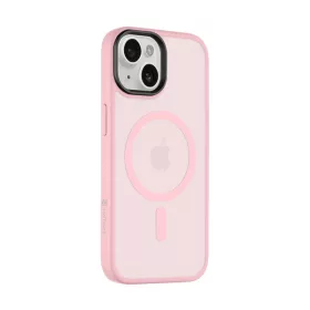   Tactical MagForce Hyperstealth iPhone 15 hátlap tok, áttetsző/rózsaszín