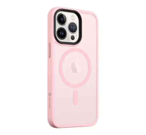 Tactical MagForce Hyperstealth iPhone 13 Pro hátlap tok, áttetsző/rózsaszín