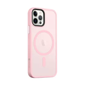   Tactical MagForce Hyperstealth iPhone 12/12 Pro hátlap tok, áttetsző/rózsaszín