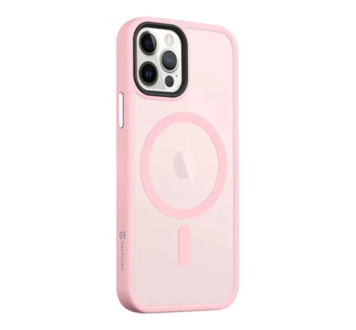 Tactical MagForce Hyperstealth iPhone 12/12 Pro hátlap tok, áttetsző/rózsaszín