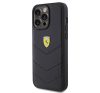 Ferrari Quilted Metal Logo iPhone 15 Pro Max kemény hátlap tok, fekete FEHCP15XRDUK