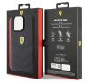 Ferrari Quilted Metal Logo iPhone 15 Pro Max kemény hátlap tok, fekete FEHCP15XRDUK