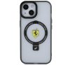Ferrari Ring Stand 2023 Collection iPhone 15 / 14 / 13 MagSafe kompatibilis kemény hátlap tok, átlátszó FEHMP15SUSCAH