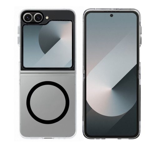 HCD4 Samsung Galaxy Z Flip 6 / Flip 7 FE MagSafe kompatibilis hátlap tok, fekete