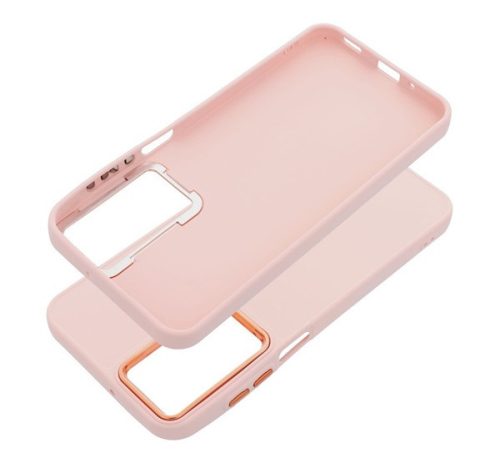 Frame Samsung A16 5G közepesen ütésálló tok kameravédő kerettel, rózsaszín