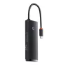 Baseus Lite Series 6 az 1-ben Hub USB-C-2x USB-A 3.0+USB-C+HDMI+SD/TF, fekete