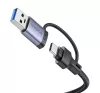 Baseus UltraJoy 4 az 1-ben Hub USB-A-USB-C 3xUSB3.0+USB-C+RJ45, szürke