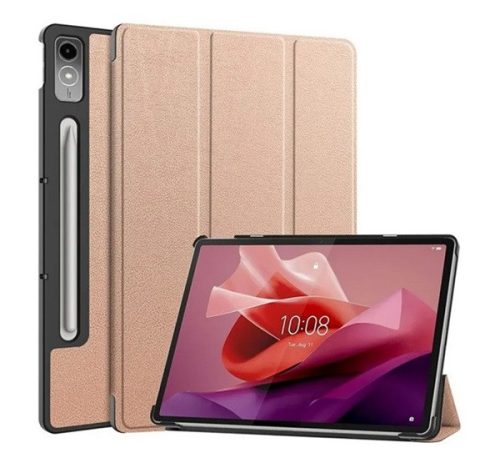 Lenovo Tab P12 (12.7) TB-370, mappa tok, Trifold, vörösarany