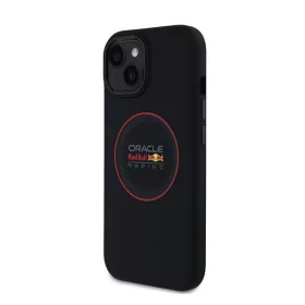   Red Bull Red Ring iPhone 15 műbőr MagSafe tok, tengerészkék