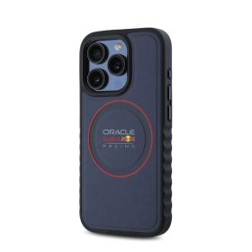   Red Bull Red Ring iPhone 15 Pro Max műbőr MagSafe tok, tengerészkék