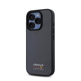   Red Bull Shiny Logo iPhone 16 Pro Max Carbon Magsafe tok, fekete