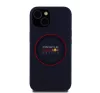 Red Bull Red Ring iPhone 14 szilikon MagSafe tok, tengerészkék