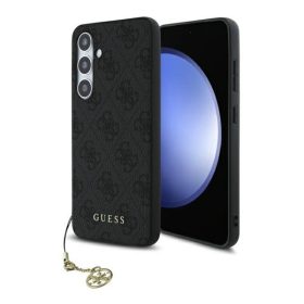   Guess 4G Charms Collection Samsung Galaxy S24 FE hátlap tok, szürke GUHCS24FEGF4GGR