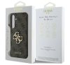 Guess 4G Big Metal Logo Samsung Galaxy S24 FE hátlap tok, barna GUHCS24FE4GMGBR
