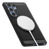 Spigen Rugged Armor MagFit Samsung Galaxy S25 Ultra tok, Matte Black, fekete